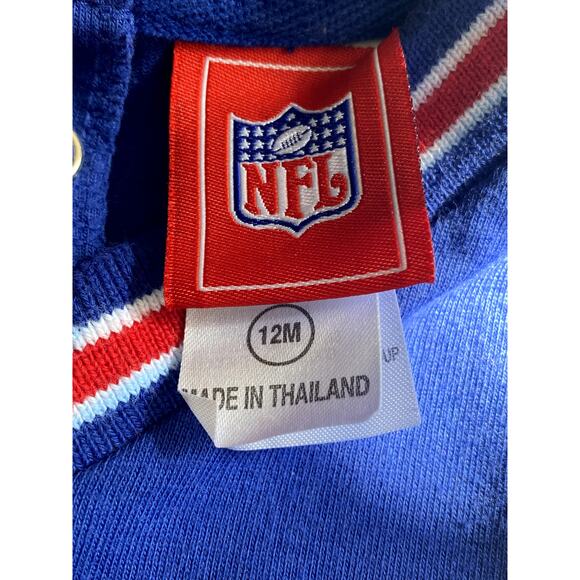 NY Giants NFL Team Apparel Infant One Piece Coverall Unisex Sz 12m - Picture 3 of 8